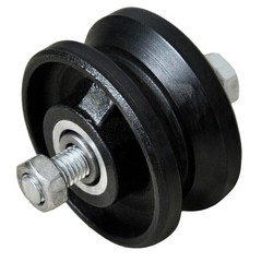 3 Inch V-Groove Gate Wheels Cast Iron Steel With Weldable Box – 1 Pc Set
