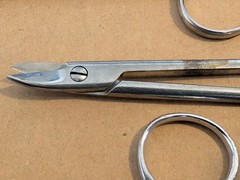Lot Of 9 Various Dental Curved Crown Scissors – Multiple Brands/Condition