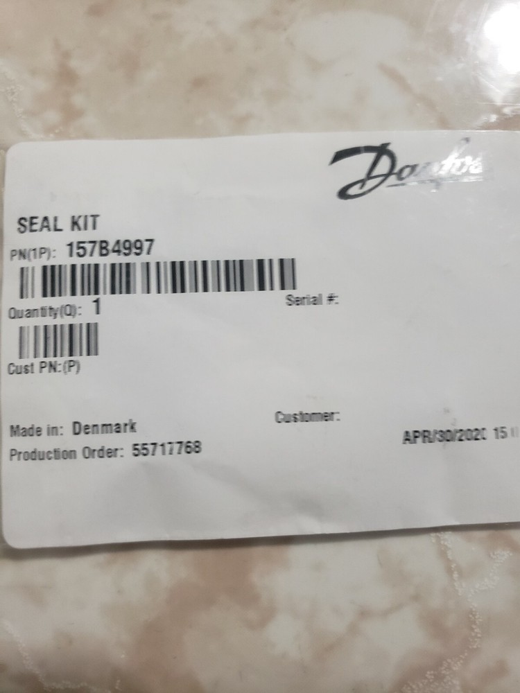 New Sauer-Danfoss 157B4997 PVE 32 Seal Kit for Valve