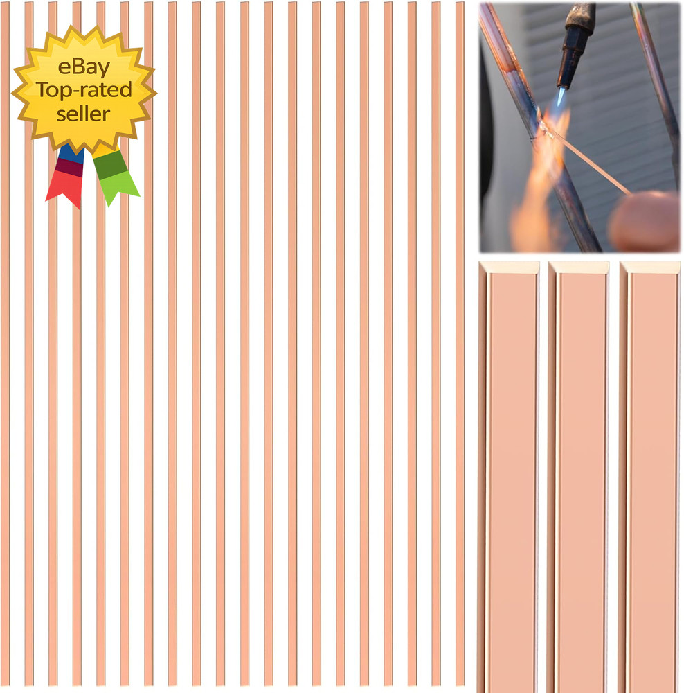 20PCS 15 Percent Silver Brazing Rods HVAC Refrigeration Copper Welding Rods