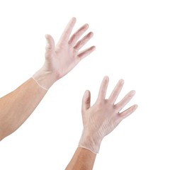 McKesson Vinyl Exam Glove Standard Cuff Length X-LARGE 100 per Box