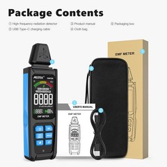 3in1 Electromagnetic EMF Meter HF RF Detector 8GHz Electric Magnetic Field Test