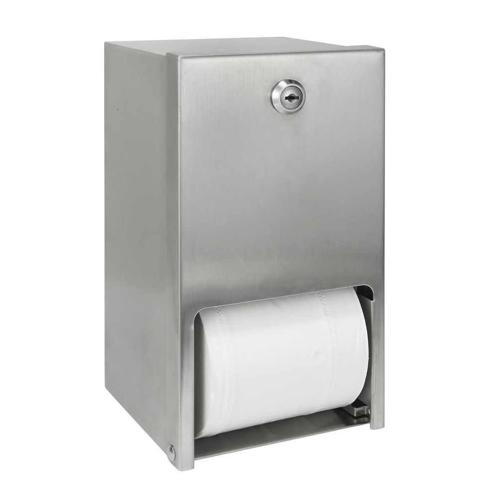 STARDRIX 2 Roll Stainless Steel Commercial Toilet Paper Dispenser, Heavy Duty