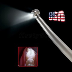 Pieza de mano alta velocidad fibra óptica LED dental E-generator 2 Hole Turbine