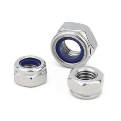NYLOC NYLON INSERT LOCKING NUTS M2 M2.5 M3 M4 M5-M30 A2 STAINLESS STEEL DIN 985