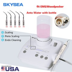 Portable Dental Ultrasonic Scaler W/ 2*Reservoir Handpiece For Cavitron EMS US