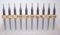 1/32″ (.0312″) CARBIDE END MILL, 2 FLUTE, Kyocera 1600.0312.120 (PACK OF 10)
