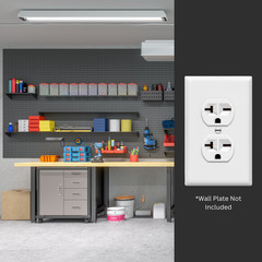 250V Single Wall Outlet Nema 6-20R Receptacle 20A Electrical Switch Duplex 2Pack