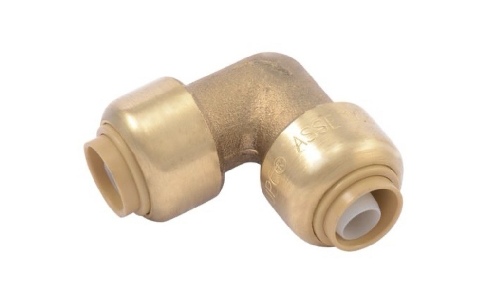SharkBite U246LFA, 3/8-in. x 3/8-in. D Push-to-Connect Brass Elbow Fitting