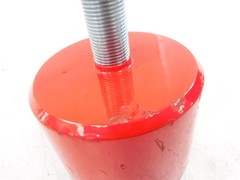 Omnitrack 2″ Ball 5000LB 1″MNPT x 4-1/2″ Rod Red Push Fit Ball Transfer Unit