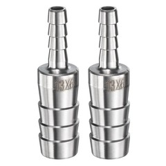 1/2″ to 1/4″ Hose Barb Reducer Pipe Fitting 304 Stainless Steel Adapter 2pcs