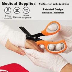 2 pcs Medical Scissors Trauma Shears for Left and Right Hand-8 inches Bandage