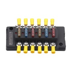 6 Way Fuse Block Automotive Boat Marine Car Camper Trailer RV Motorhome Solar…