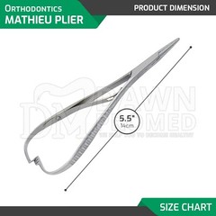 Orthodontic Mathieu Slim Line Needle Holder Forceps Ligature Pliers Narrow Tip