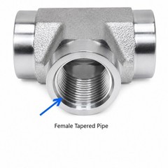 1/8″ Female Tapered Pipe Tee 1/8″ FNPT x 1/8″ FNPT x 1/8″ FNPT 5605-02-02-02