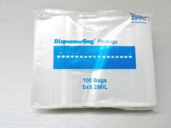 5×6 Zippit Reloc Bags Clear 2mil 100 Reclosable Poly Zip Seal Lock Bags 5″ x 6″