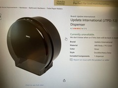 Jumbo Bath Tissue Dispenser-Update International Jumbo 9” Toilet Paper rolls