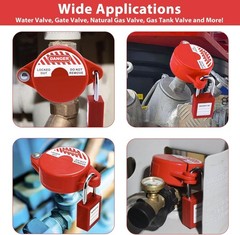 Gate Valve Lockout Device, 1-2.5 Inch, OSHA Compliant for Maximum Safety
