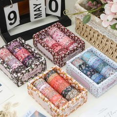 14 Rolls Sakura Washi Tape Set Flowers Arts Adhesive Tapes Cherry Blossom Dec…