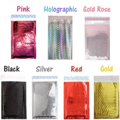 5×9″ CHOOSE! Pink, Holographic,Rose Bubble Mailers, Padded Shipping Envelopes!