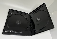 5 PCS NEW 12mm 4K ULTRA HD BLACK 2-DISC CASE, BOOKLET CLIPS, PS2-12MM UHD