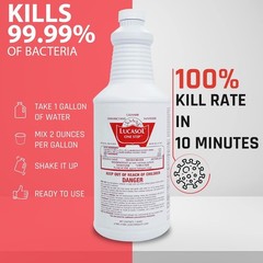 1 Quart Lucasol One Step Commercial Disinfectant All Purpose Cleaner Concentrate