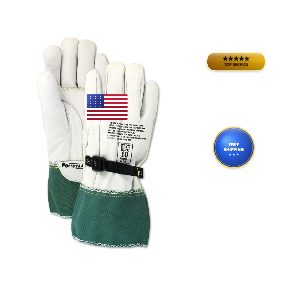 Magid Powermaster Voltage Leather Lineman Protector Gloves 3 Pairs Size 11/2Xl