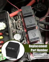04727370AA 50732 12VDC 5Pins Automotive Relay, Replacement 5081 B3, V4-1C-12V, 4