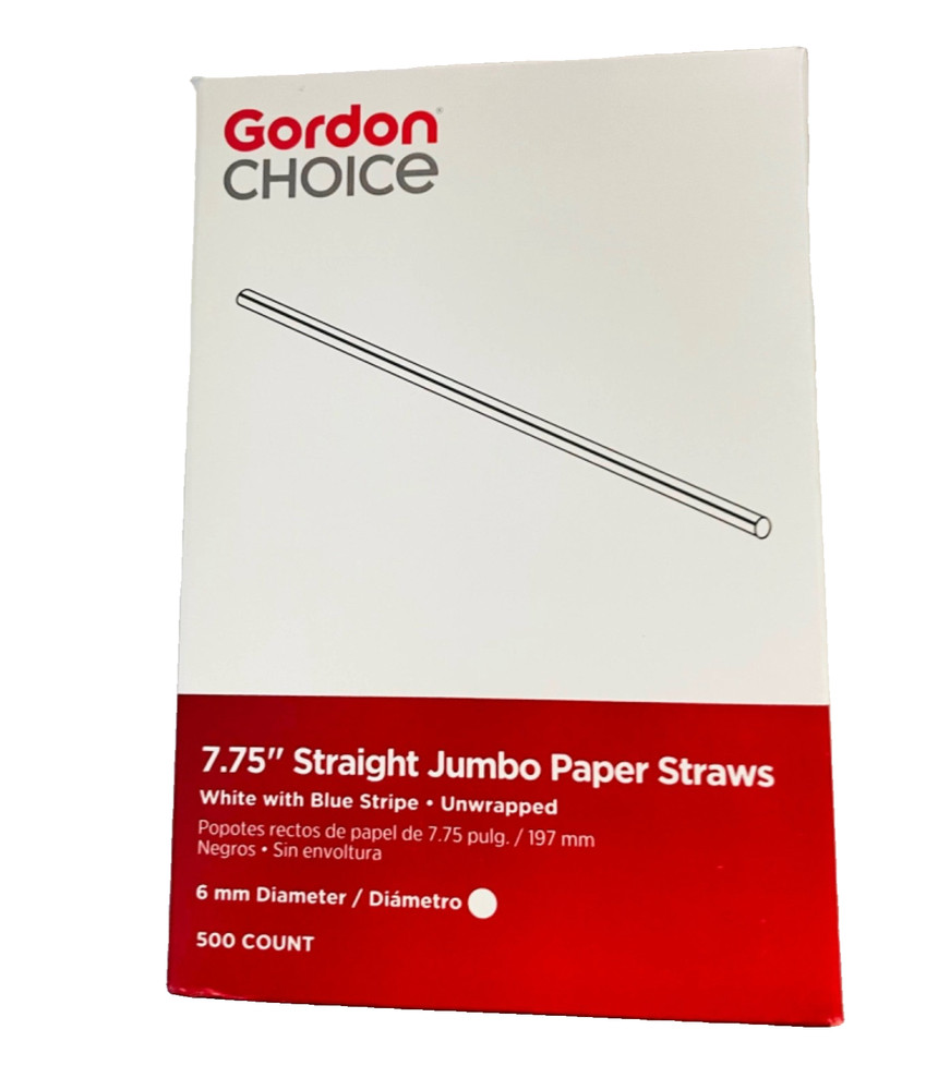GORDON CHOICE JUMBO STRAWS 500 ct