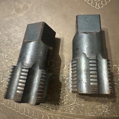 Unknown 2-1/4″ – 7 Flute steel pipe Tap OAL 4-1/2” set of 2
