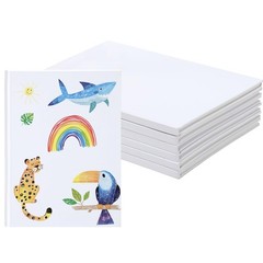 6 Pack White Hardcover Blank Book 6×8 Inch, 40 Pages Hardcover Blank Book for…
