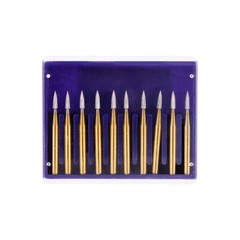 Dental Trimming/Finishing FG Gold Burs Tungsten Carbide For High Speed Handpiece