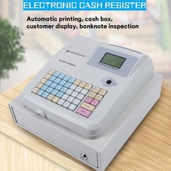 Electronic Pos Cash Register Cashier Machine With Drawer Financial Equipment
