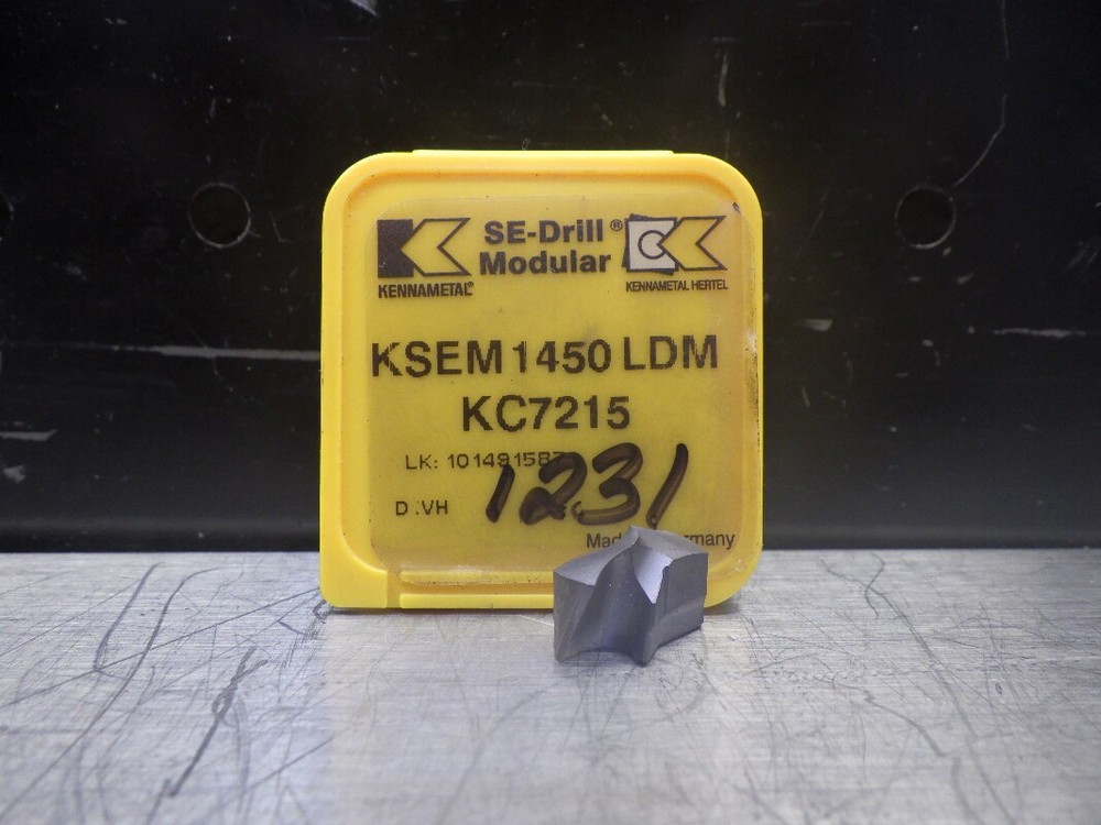 Kennametal Carbide 14.50mm Drill Insert KSEM1450LDM KC7215 (LOC1279B)