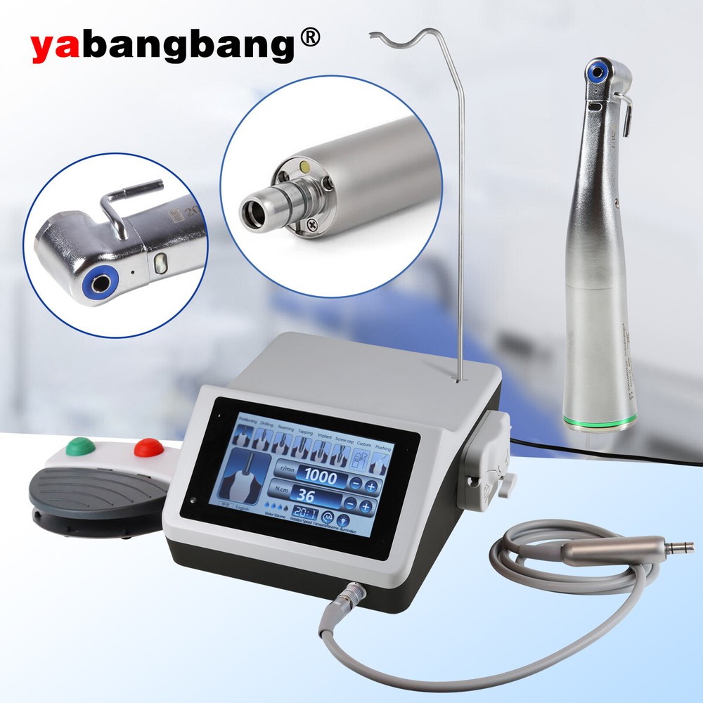 Dental Implant Motor System Surgical Brushless Motor 20:1 Contra Angle YBB