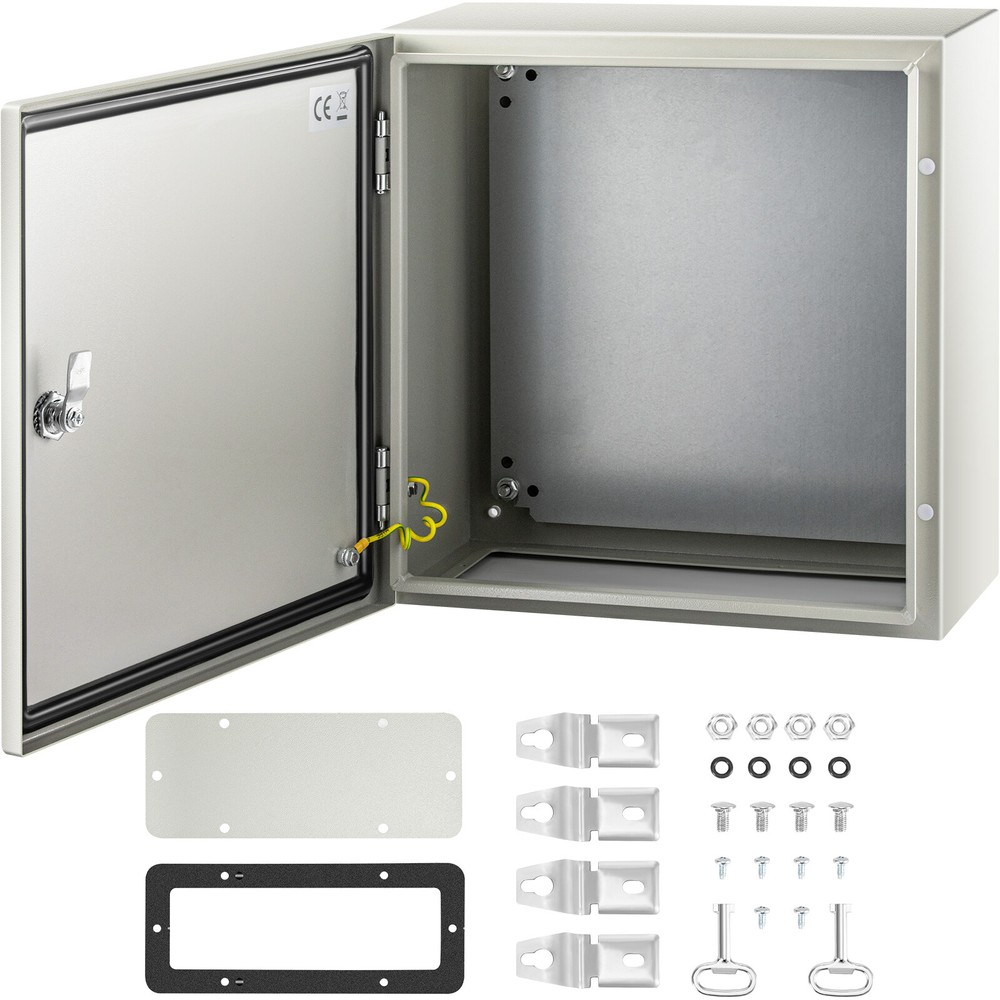 VEVOR Steel Electrical Box Electrical Enclosure Box 16x16x8” Carbon Steel IP65