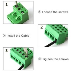 XUGERIP 20 PCS 3 Pin 3.5mm Pitch PCB Screw Terminal Block Connector, Male Plu…