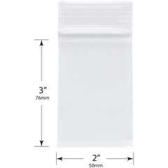 2″ X 3″ (Case of 1,000), 4 Mil Heavy Duty Zipper Reclosable Plastic Bags