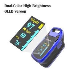OLED Fingertip Pulse Oximeter with Plethysmograph