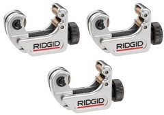 (3) ea Ridgid 32985 # 104 3/16″ – 15/16″ Close Quarters Tubing Cutters