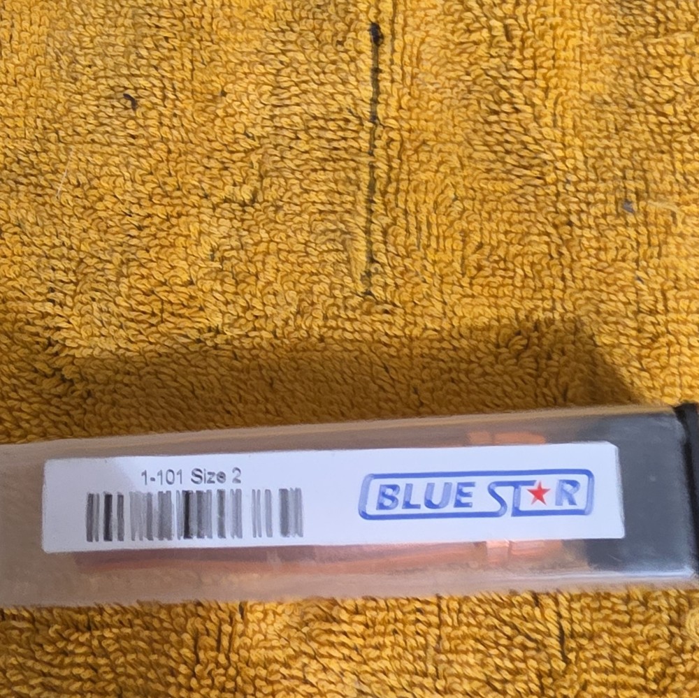 BlueStar 1-101 Acetylene Cutting Torch Tip/Nozzle, Size 2, 90° Head Angle