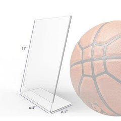 FixtureDisplays® 3PK 8.5 x 11″ Clear Acrylic Sign Holder with 3 Pack,