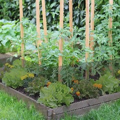 Unves Chicken Wire Plastic Mesh, 15.7IN x 16.4FT Fencing for Poultry Floral D…