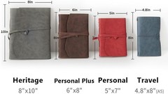 Leather Journal Notebook – Genuine Journals for 5×7.1, Dark Brown