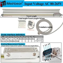 US 2/3Axis Digital Readout DRO Display Linear Scale Encoder for Bridgeport Mill
