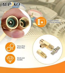 R1234YF Self-Sealing Can Tap with R134A Tank Adapter, 1/2’’ to 1/2 inches