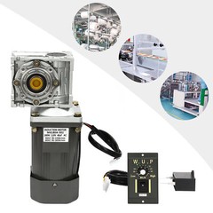 0-27RPM Gear Motor Worm Geared Motor Speed Controller Electric Motor Kit 180W
