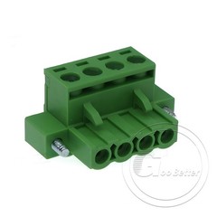 5.08mm Pitch PCB Terminal Block with Flange Screw Terminal Plugs 2-Pin to 24-Pin