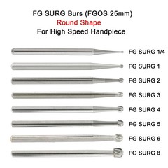 Wave Dental FGOS Surgical Burs Long Carbide Burr 25mm FG SURG 557 702 Round 4 6