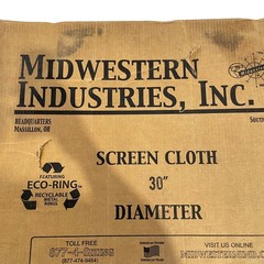 Midwestern Industries Round Separator Screen 30″ 30A8A024M 30 Mesh Eco-Ring